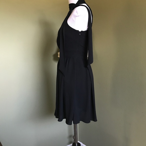 Express Black Women’s Tie neck Sleeveless Dress size 0 - Picture 4 of 10
